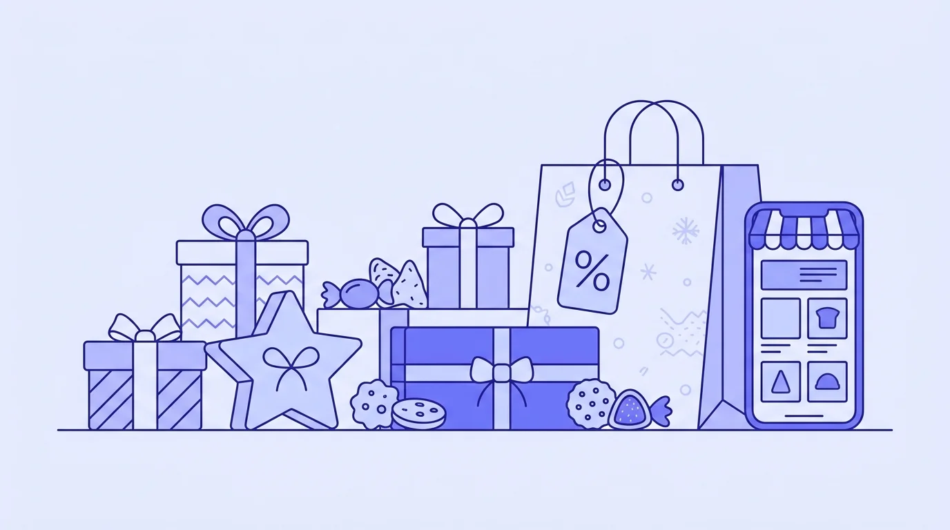 Seasonal eCommerce promotion packaging and gifting